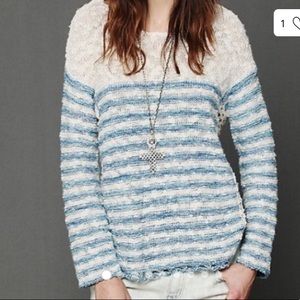 Free people women’s chunky knit textured sweater